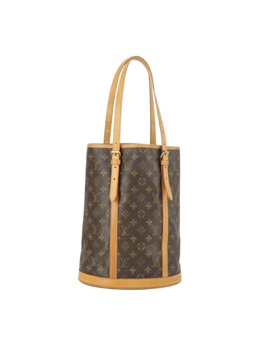 Authentic LOUIS VUITTON Monogram Bucket GM Shoulder Bag M42236 LV
